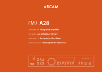 Arcam A28 - Owners Manual 
